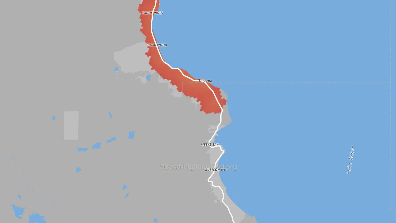 Transit Grade map of 96142, CA