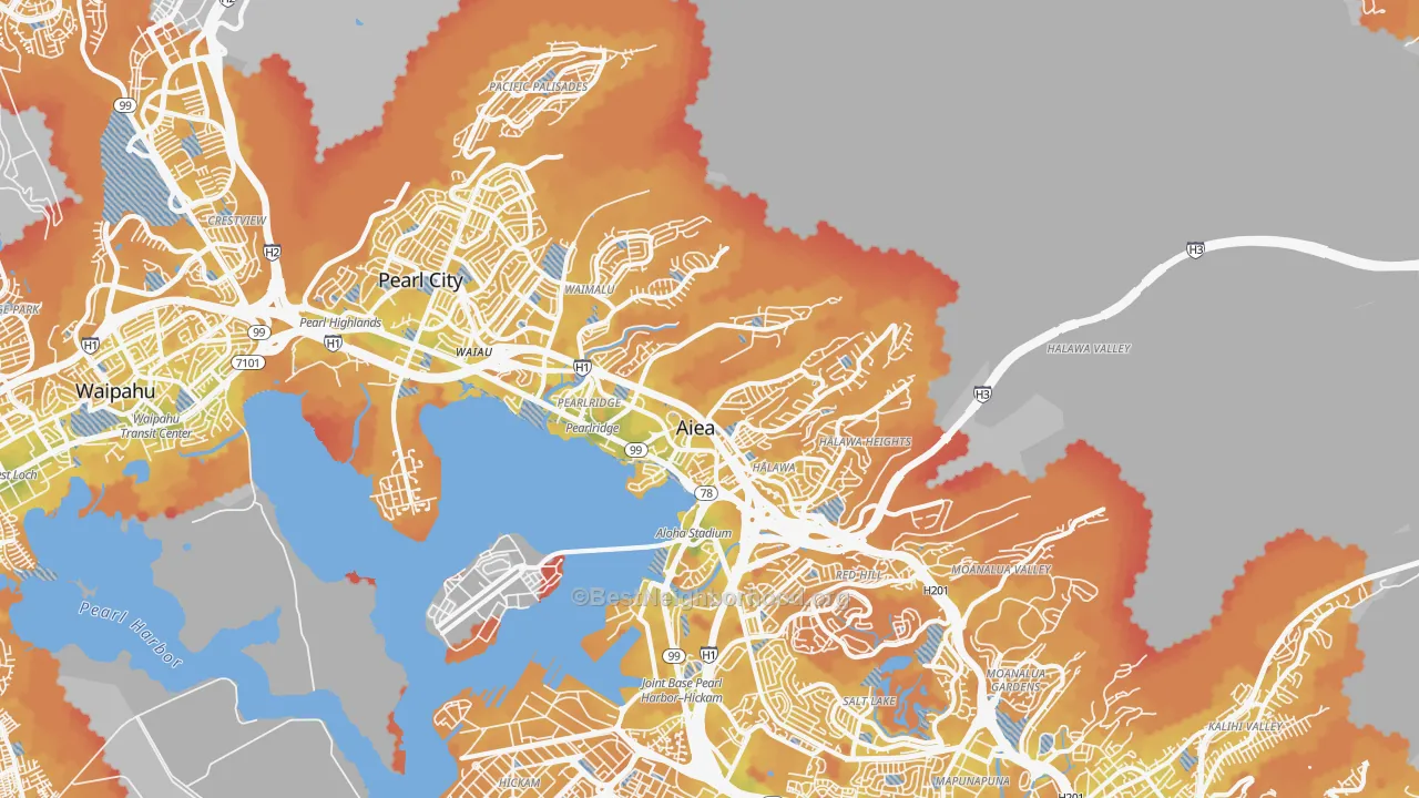 Transit Grade map of 96701, HI