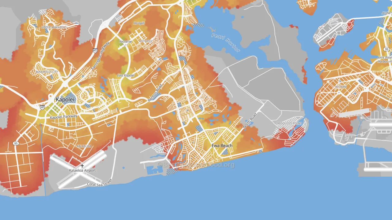 Transit Grade map of 96706, HI