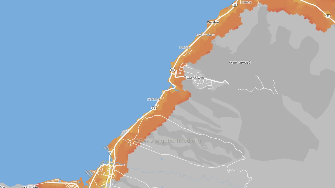 Transit Grade map of 96712, HI