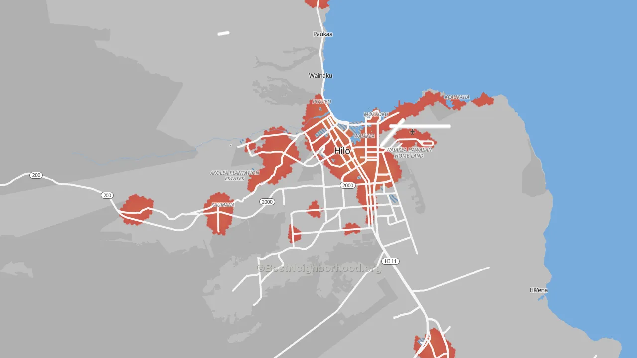 Transit Grade map of 96720, HI