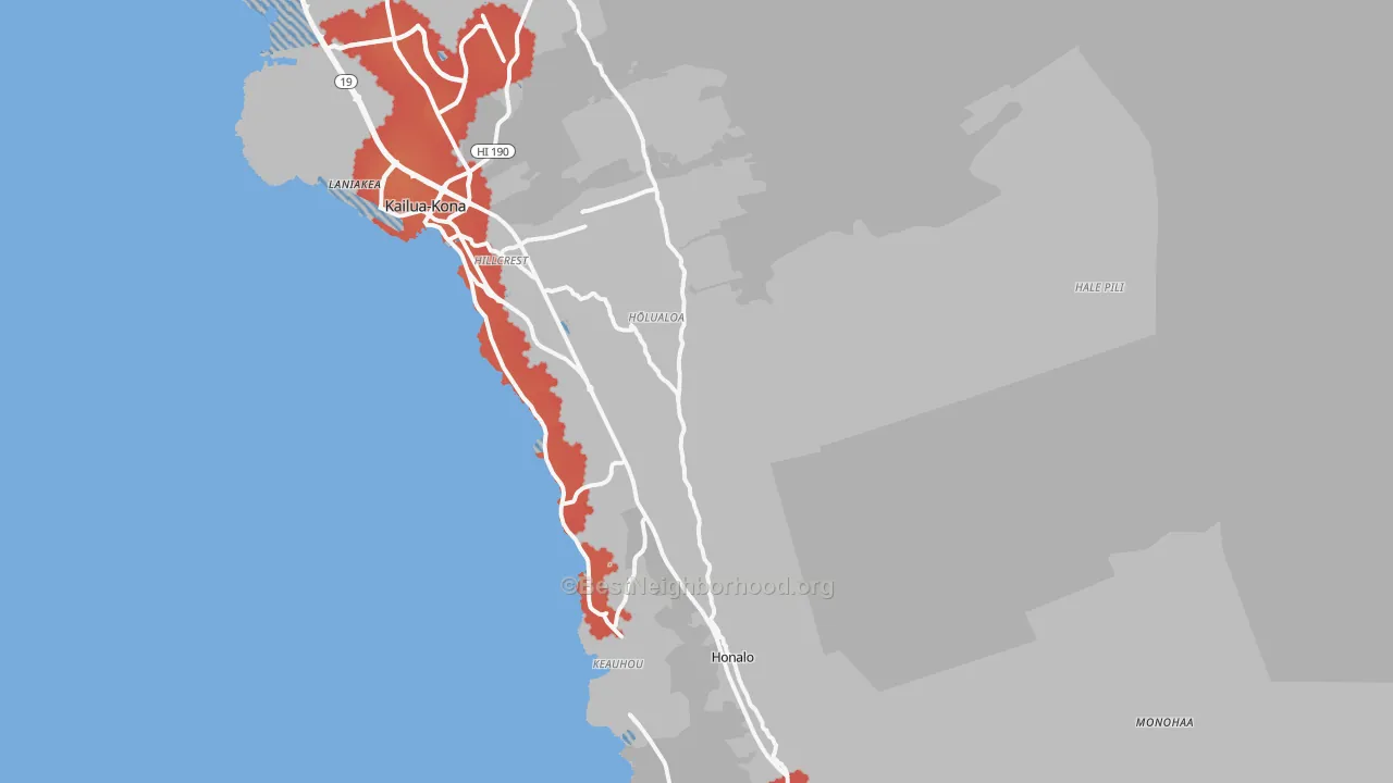 Transit Grade map of 96725, HI