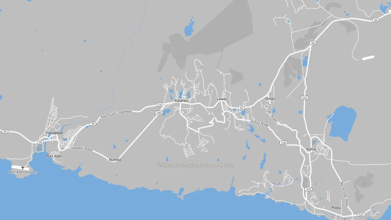 Transit Grade map of 96741, HI