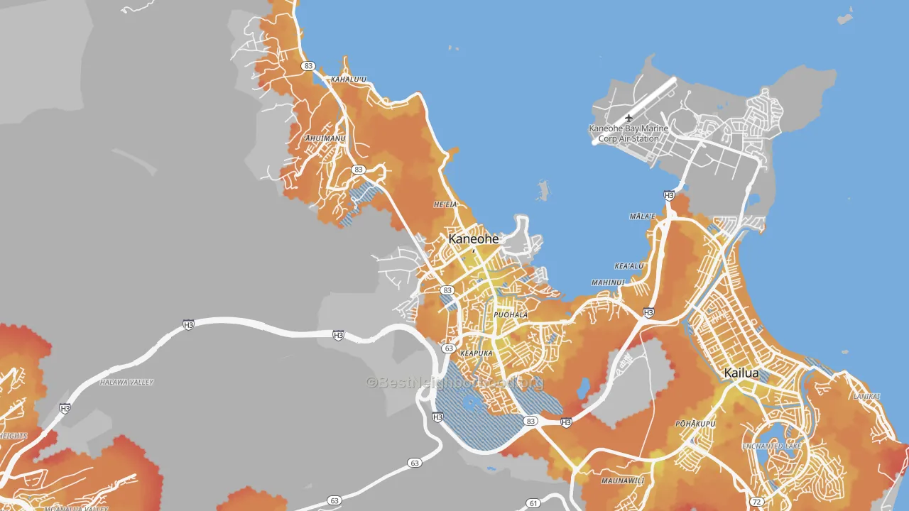 Transit Grade map of 96744, HI