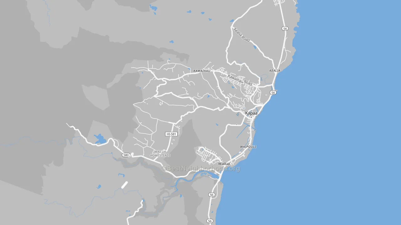 Transit Grade map of 96746, HI