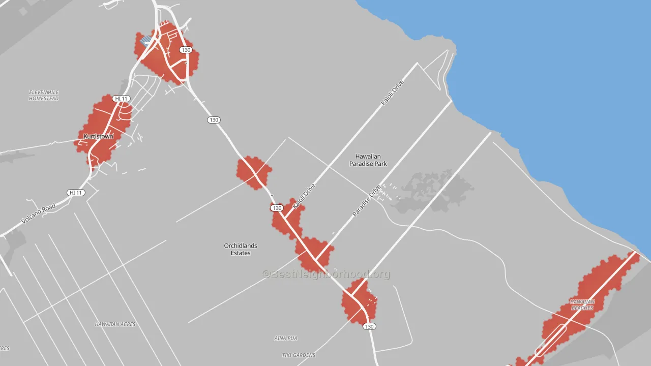 Transit Grade map of 96749, HI