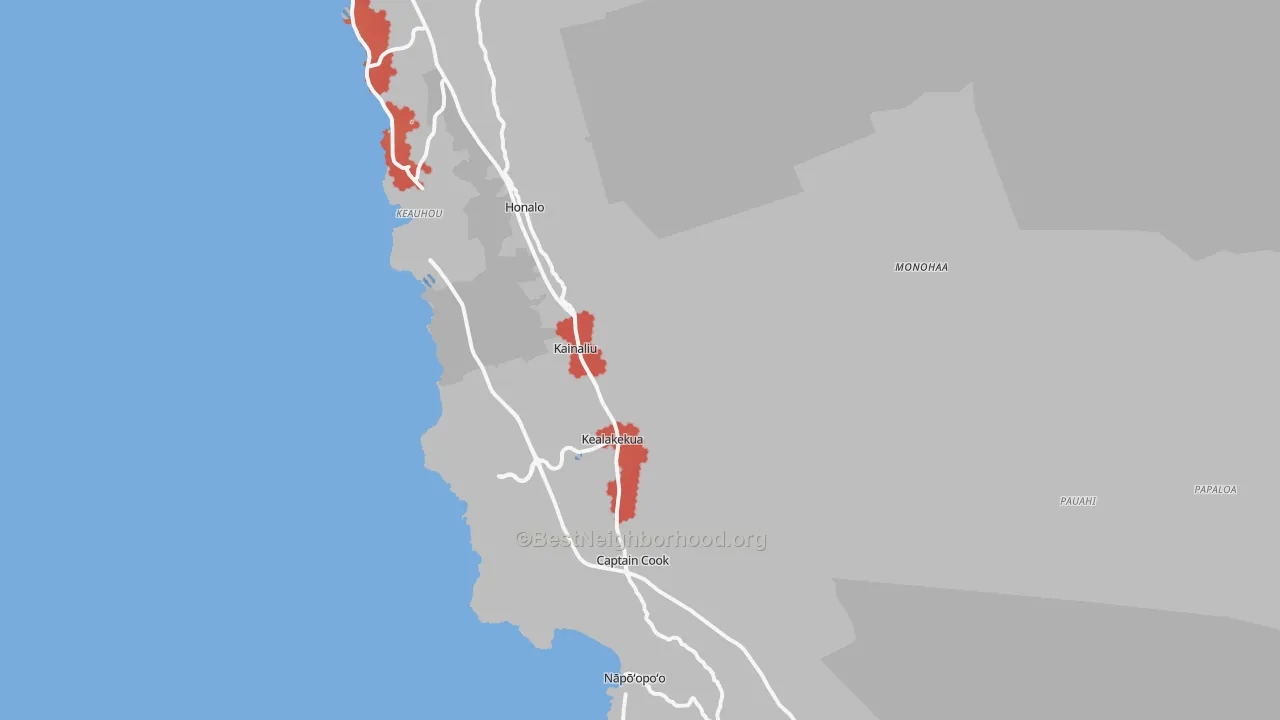 Transit Grade map of 96750, HI