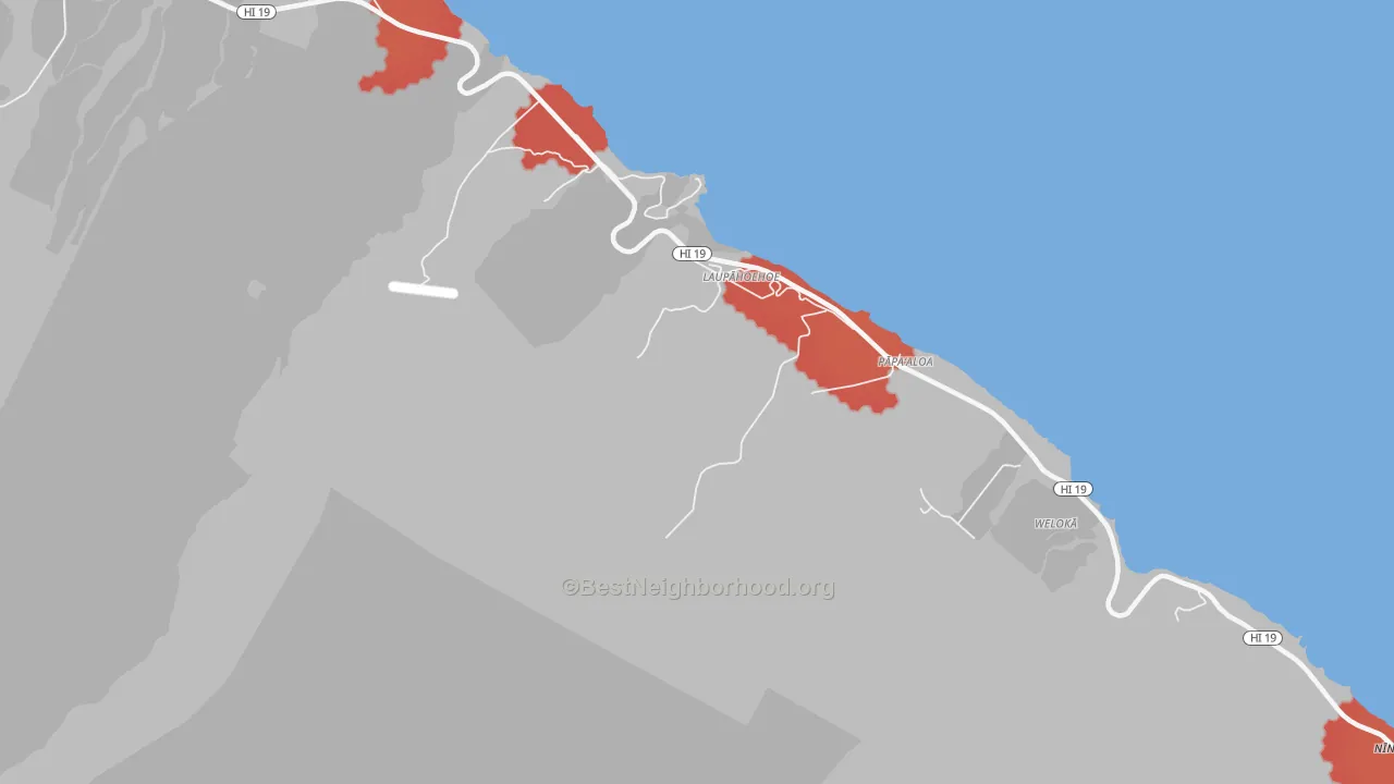 Transit Grade map of 96764, HI