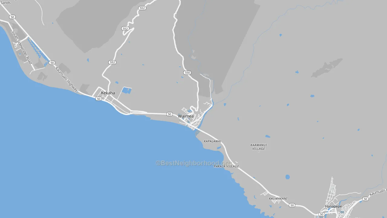 Transit Grade map of 96796, HI