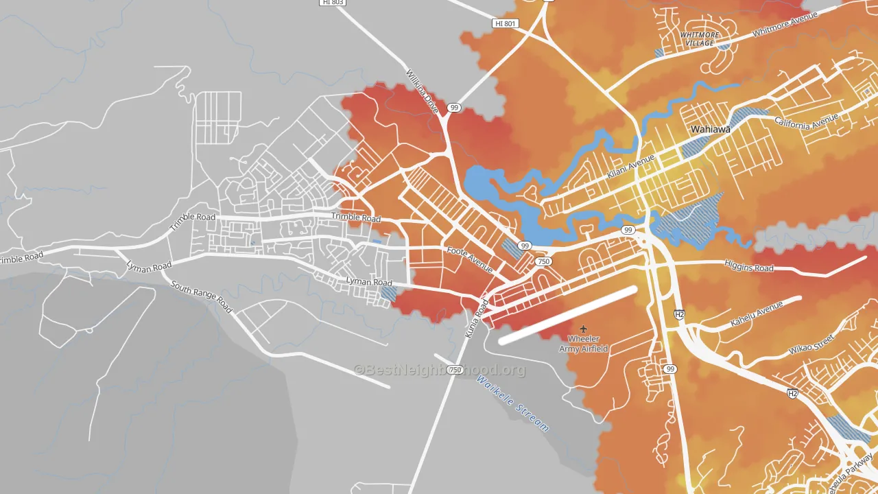 Transit Grade map of 96857, HI
