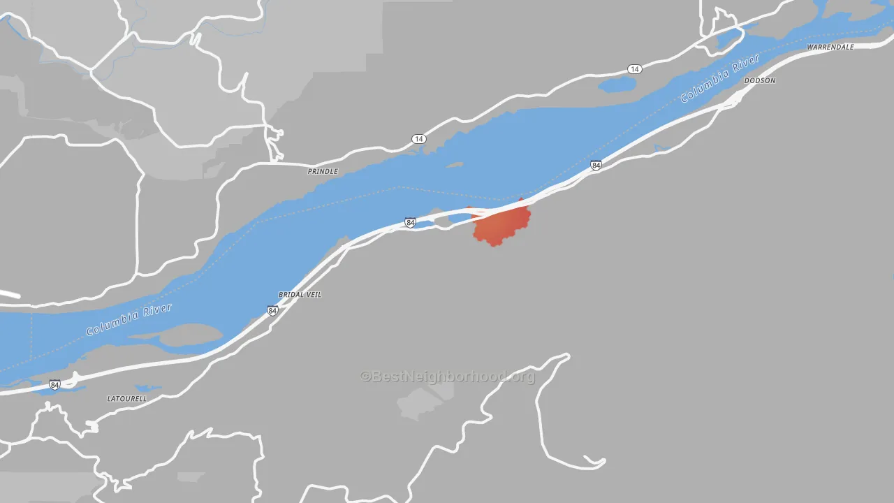 Transit Grade map of 97010, OR
