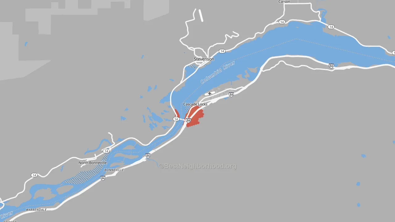 Transit Grade map of 97014, OR