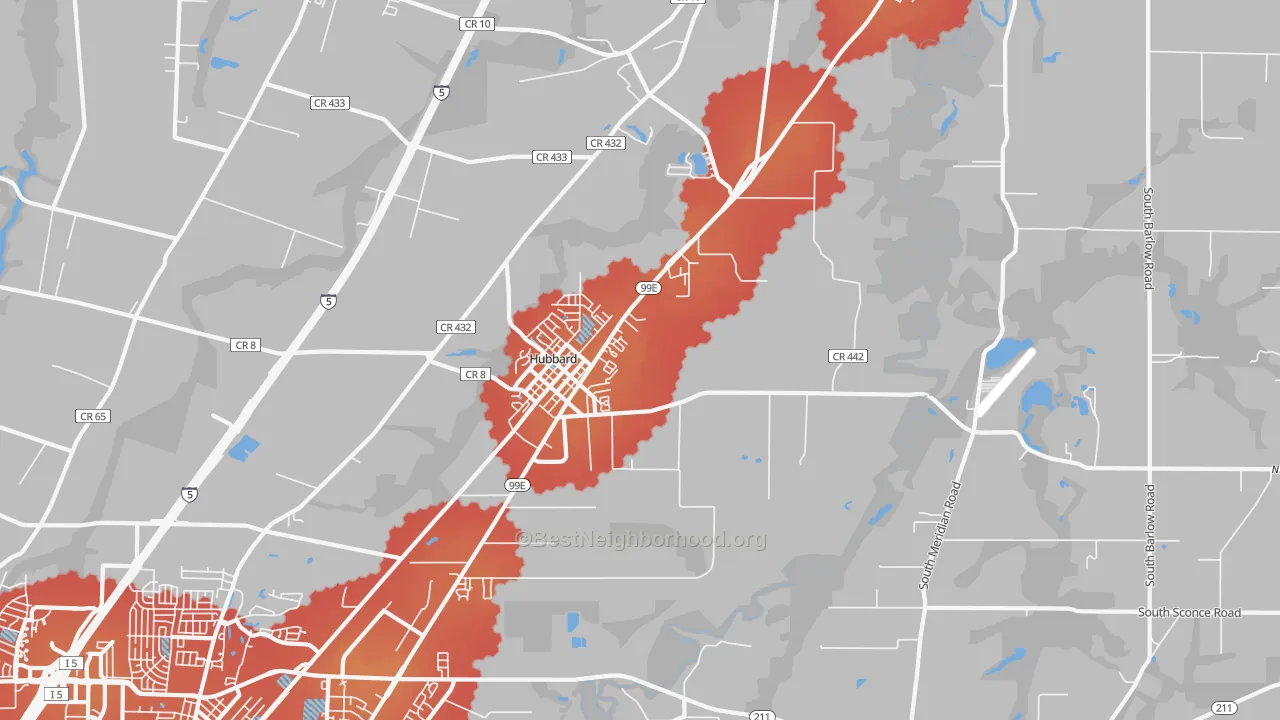 Transit Grade map of 97032, OR
