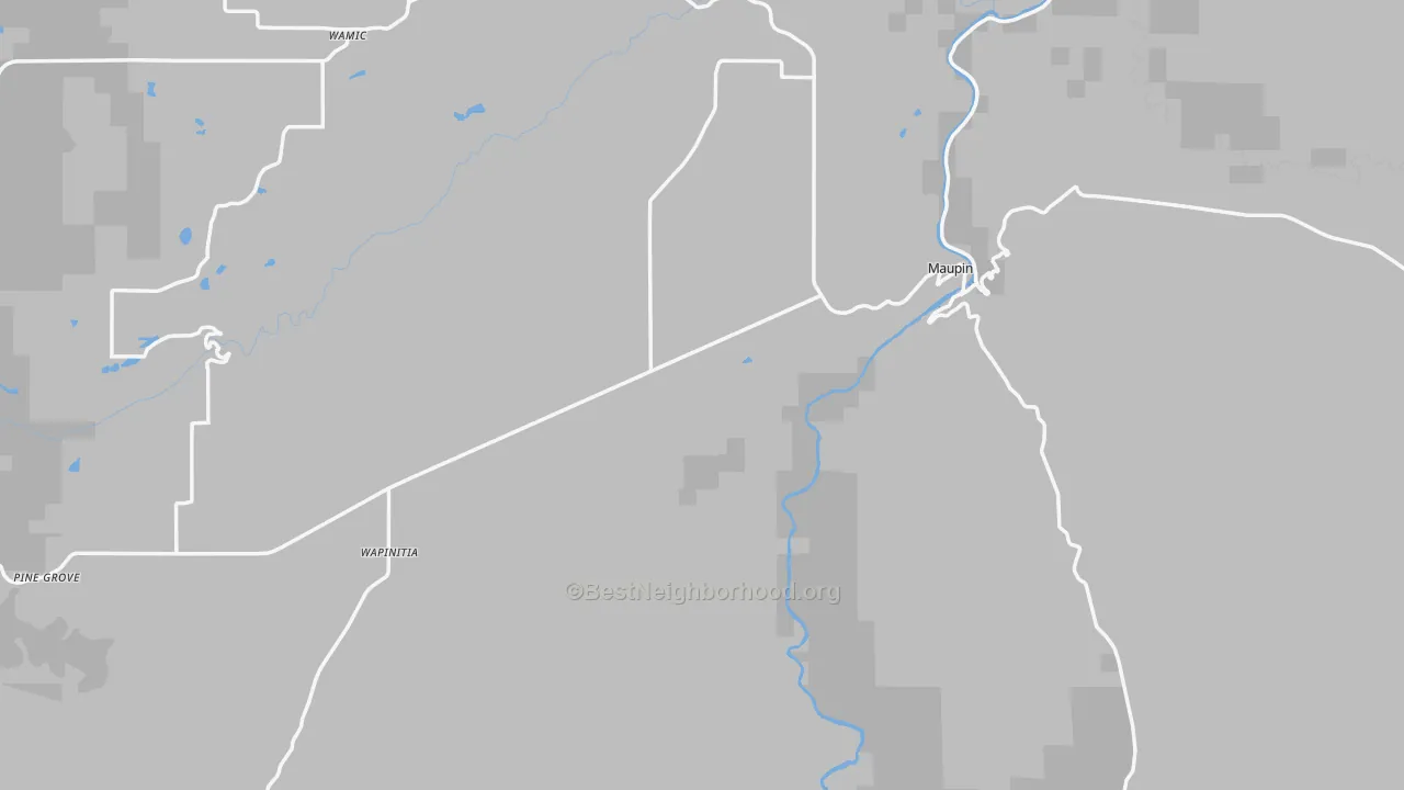 Transit Grade map of 97037, OR