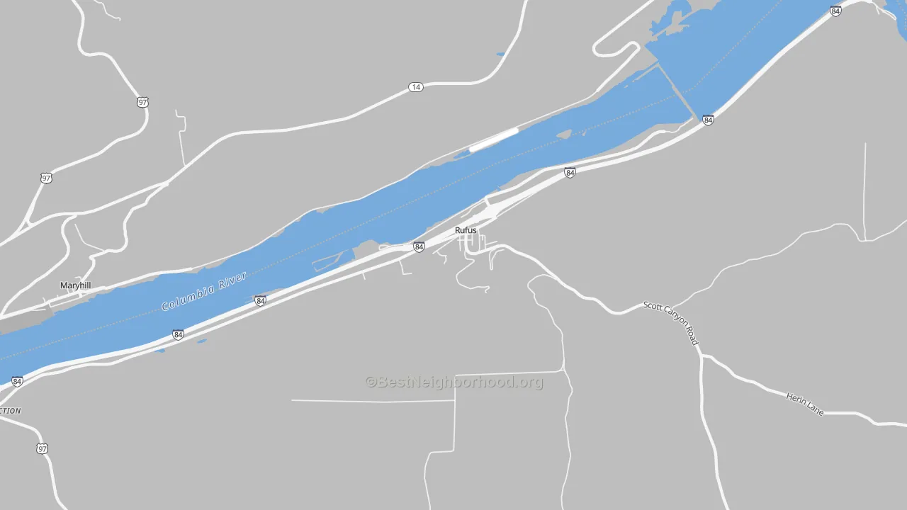 Transit Grade map of 97050, OR