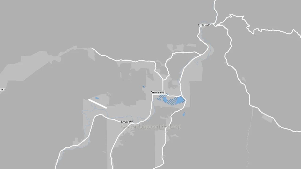 Transit Grade map of 97064, OR