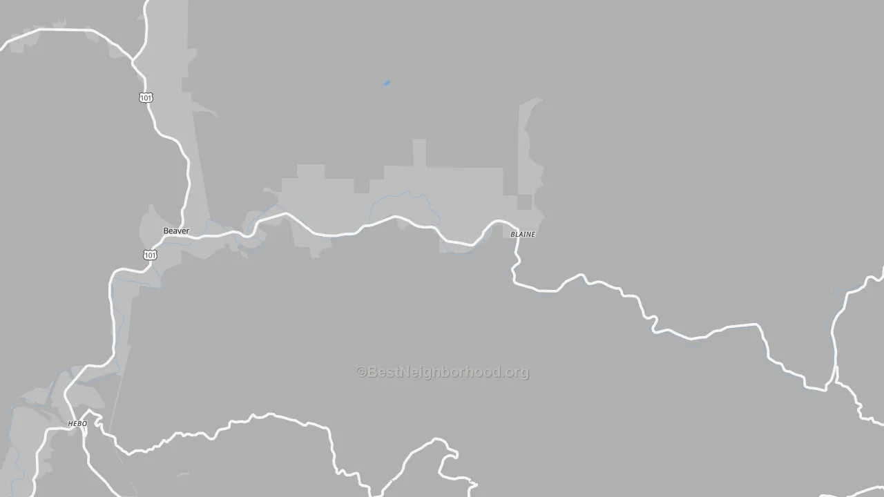 Transit Grade map of 97108, OR