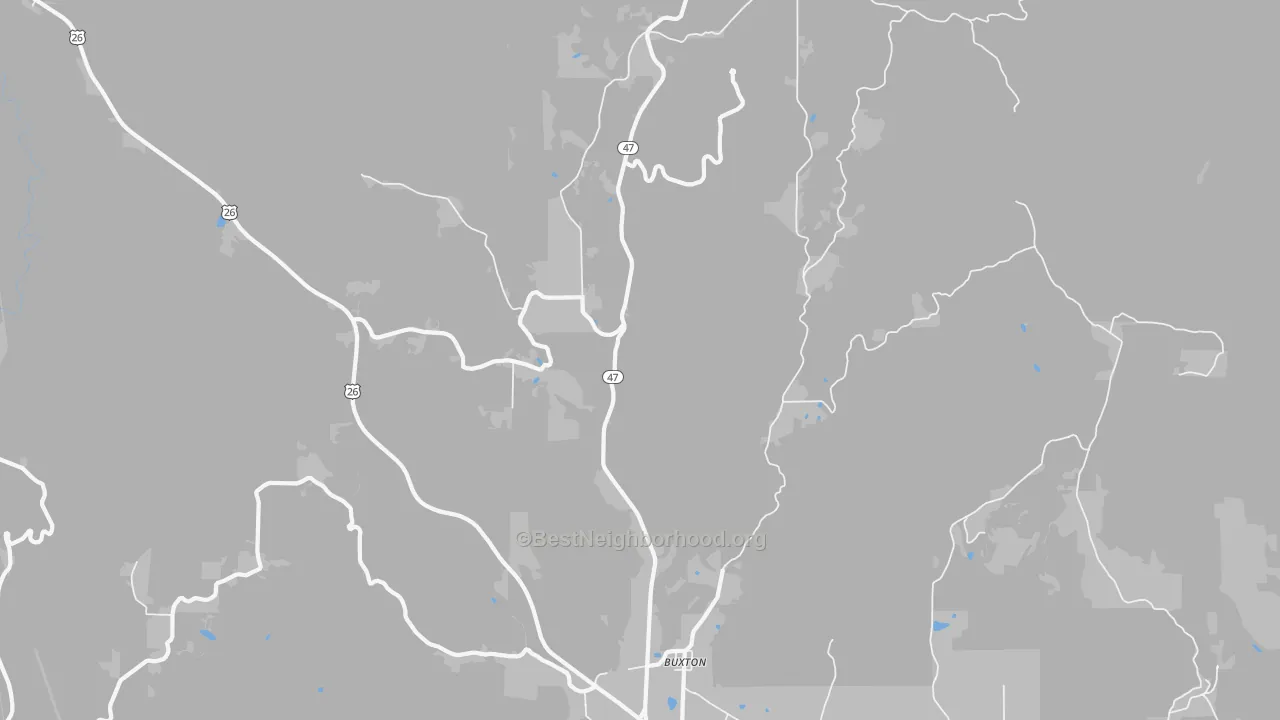 Transit Grade map of 97109, OR