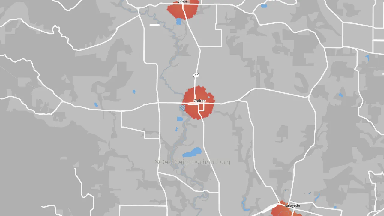 Transit Grade map of 97111, OR