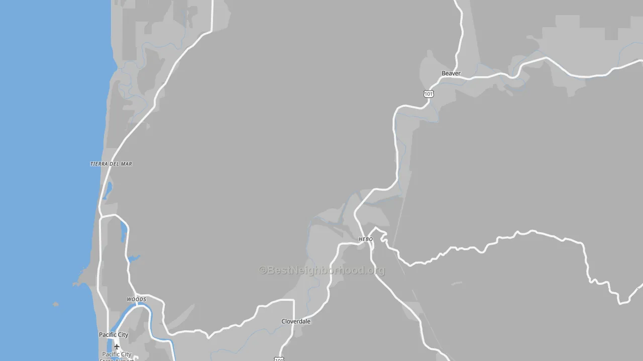 Transit Grade map of 97112, OR