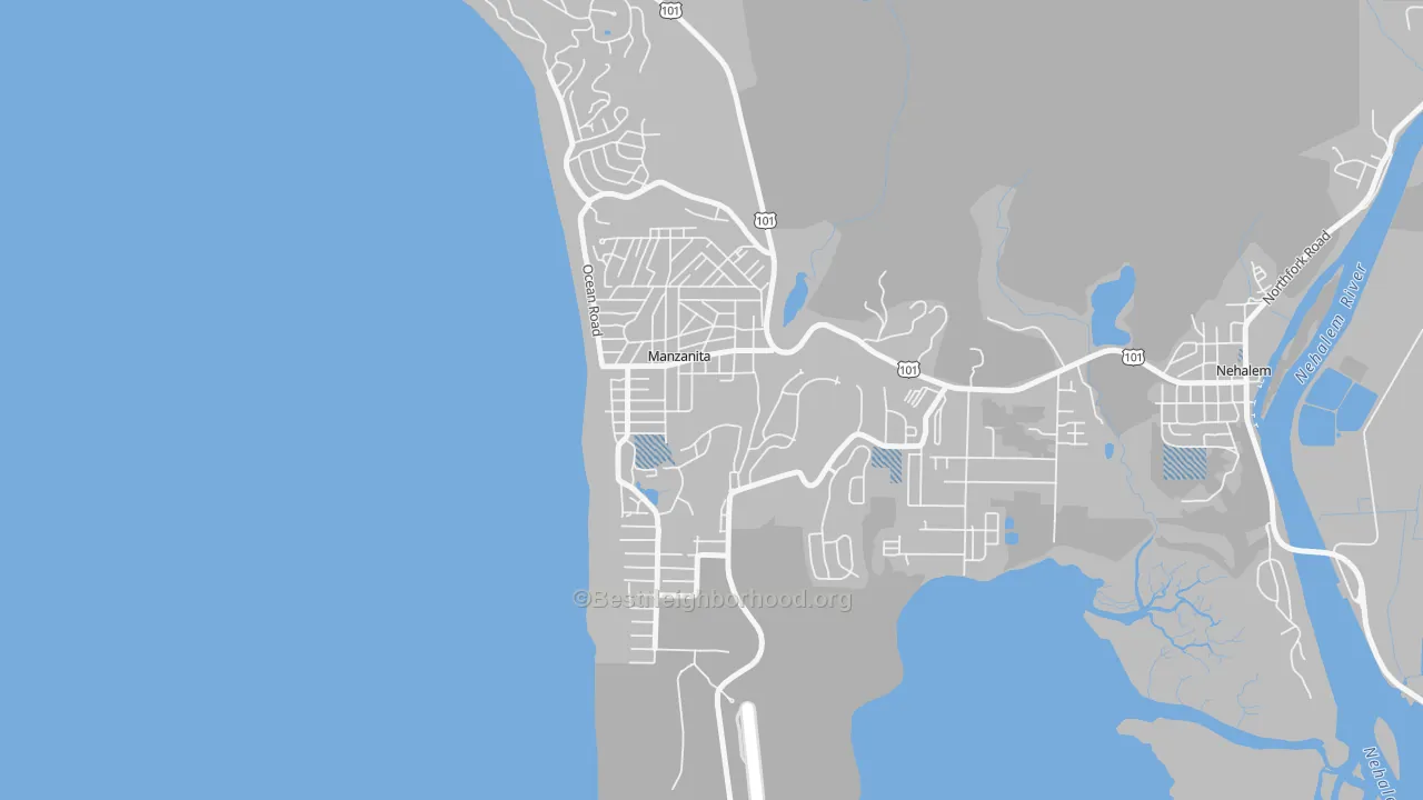 Transit Grade map of 97130, OR