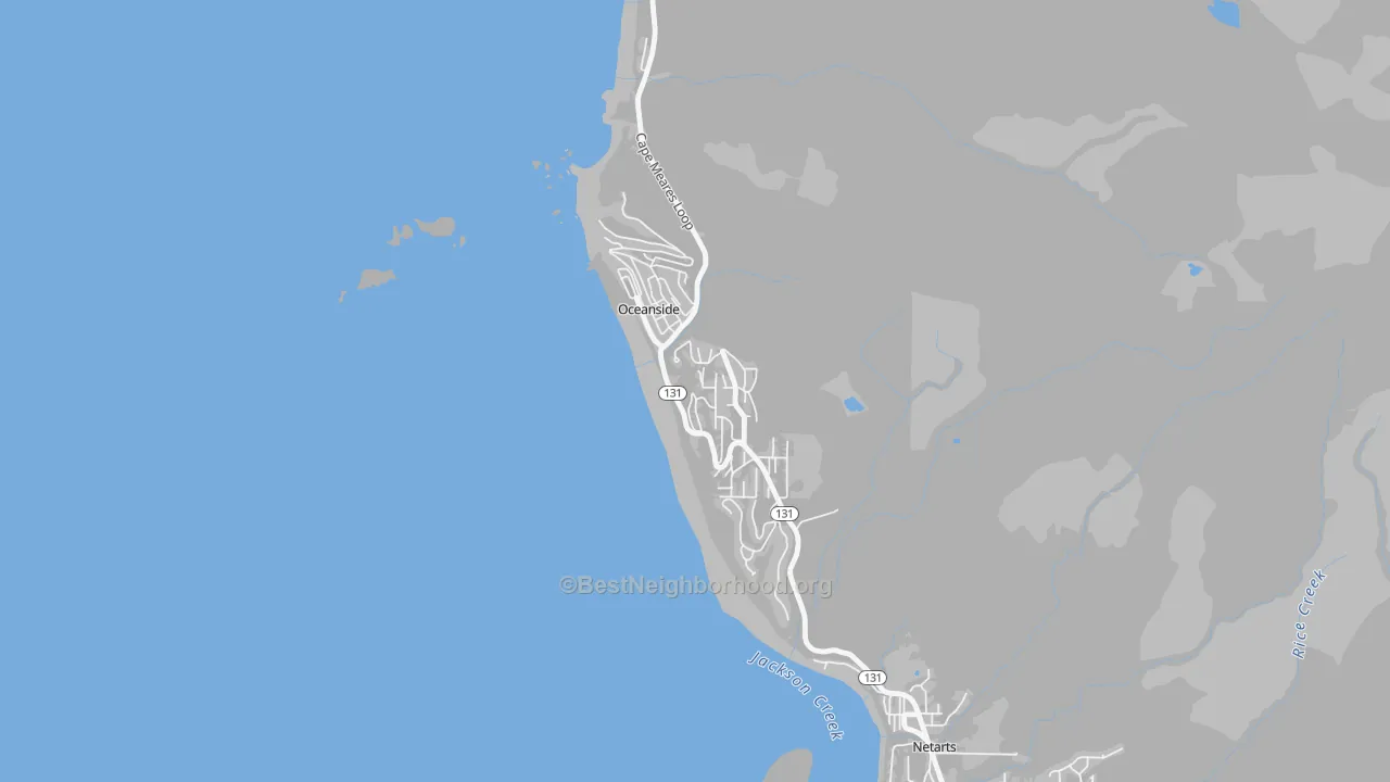 Transit Grade map of 97134, OR