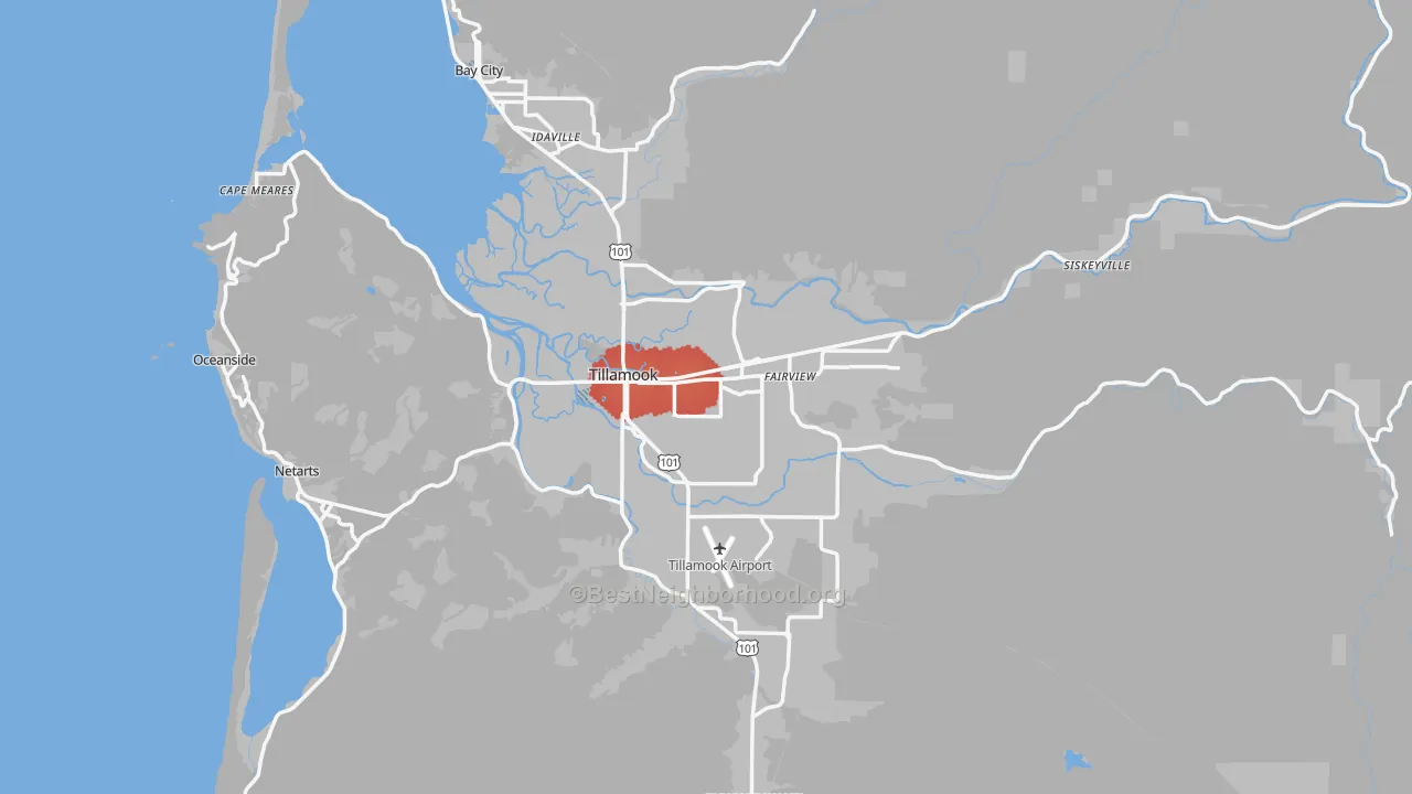 Transit Grade map of 97141, OR