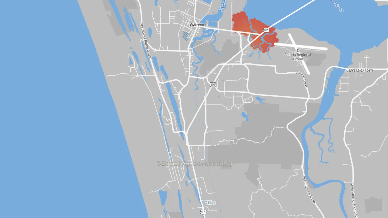 Transit Grade map of 97146, OR