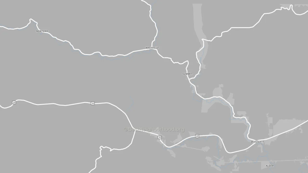 Transit Grade map of 97326, OR