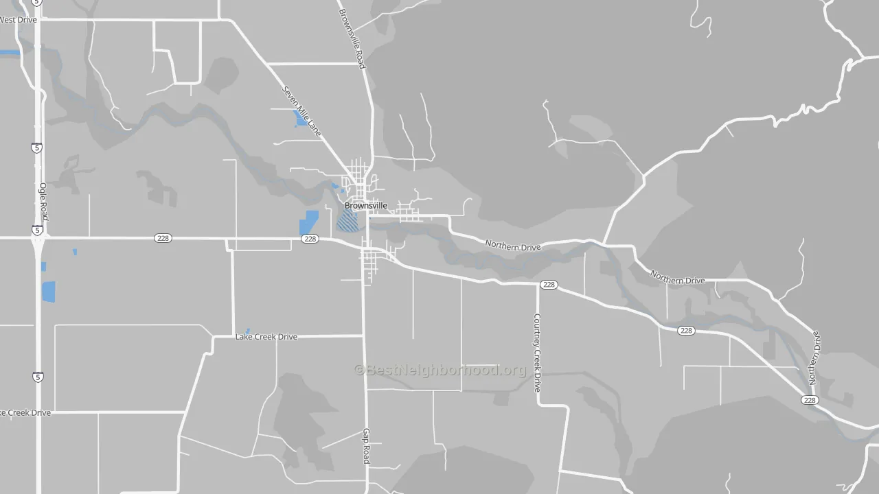 Transit Grade map of 97327, OR