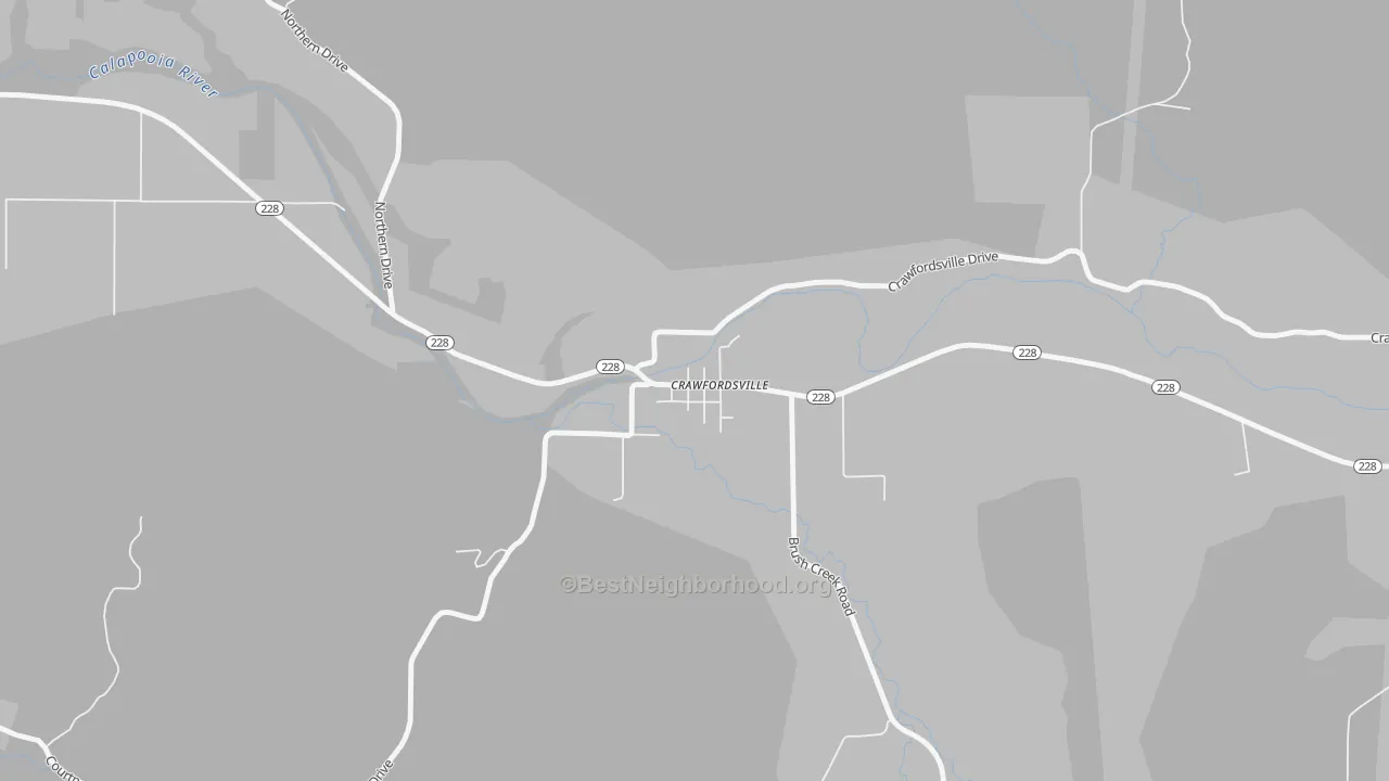 Transit Grade map of 97336, OR