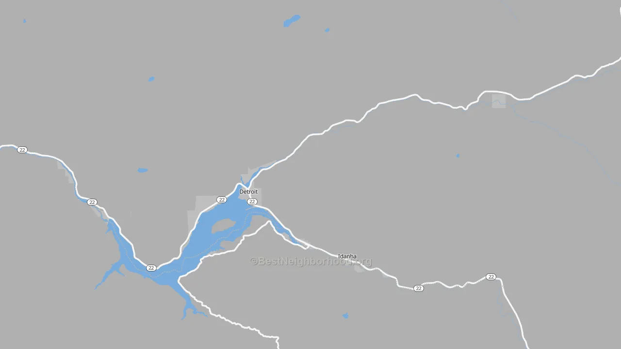 Transit Grade map of 97342, OR