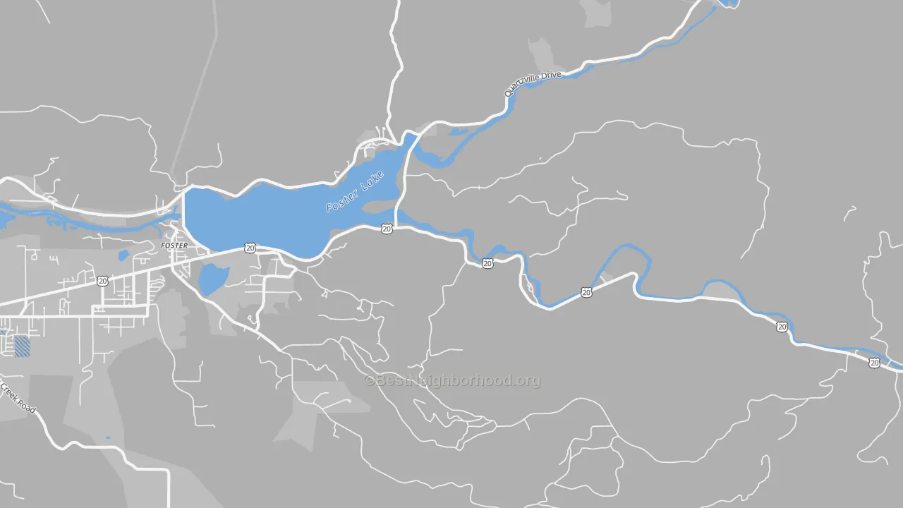 Transit Grade map of 97345, OR