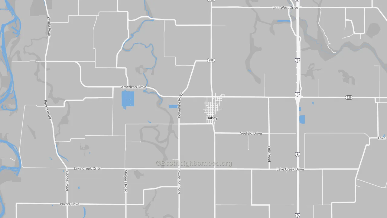 Transit Grade map of 97348, OR