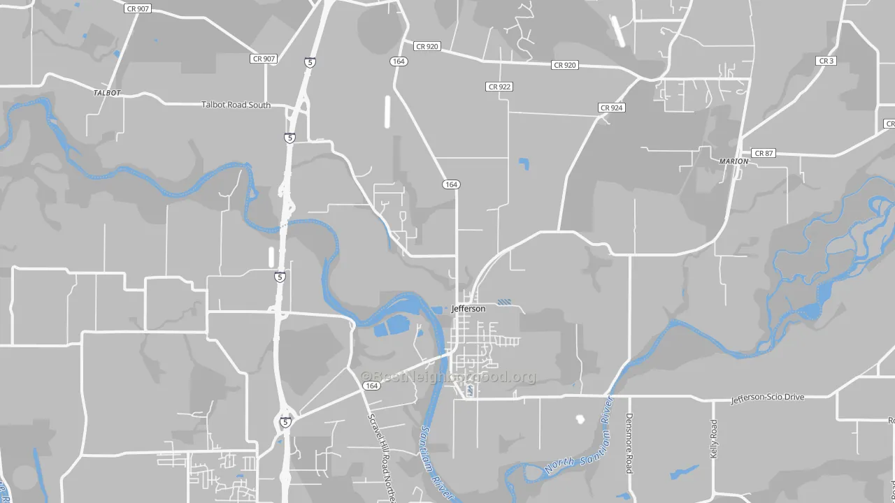 Transit Grade map of 97352, OR