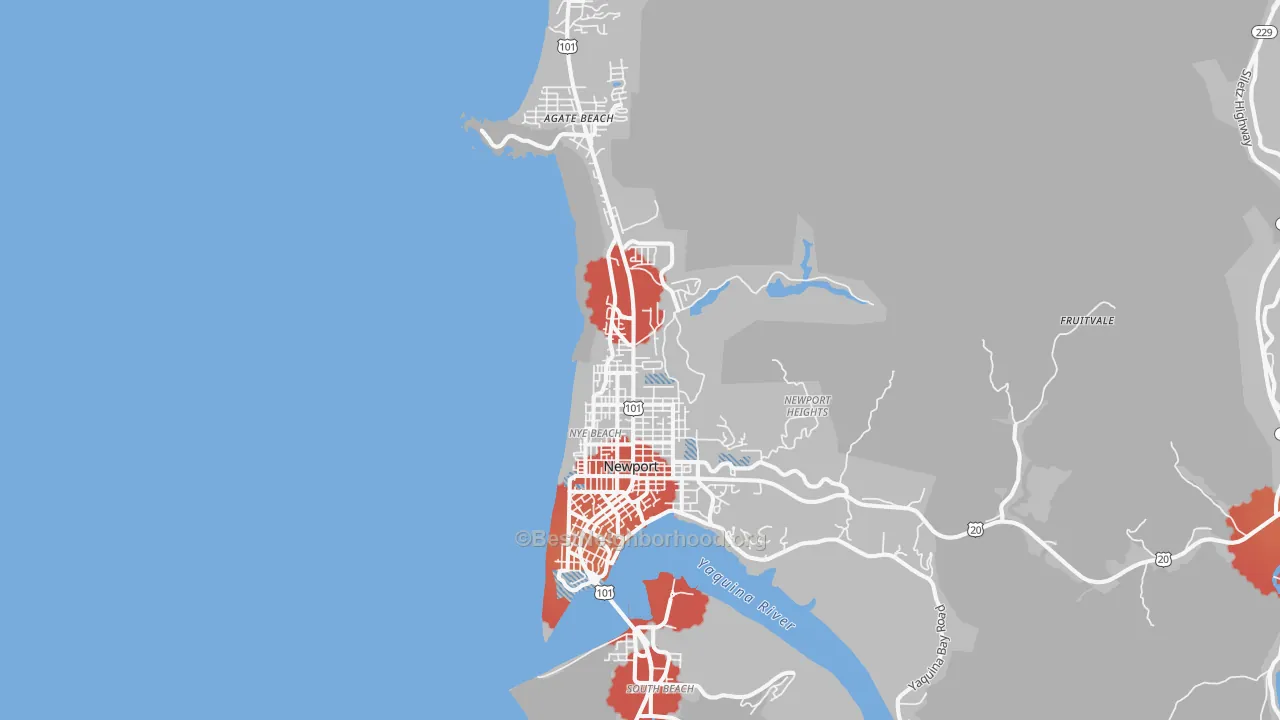 Transit Grade map of 97365, OR