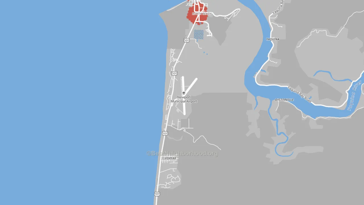 Transit Grade map of 97366, OR