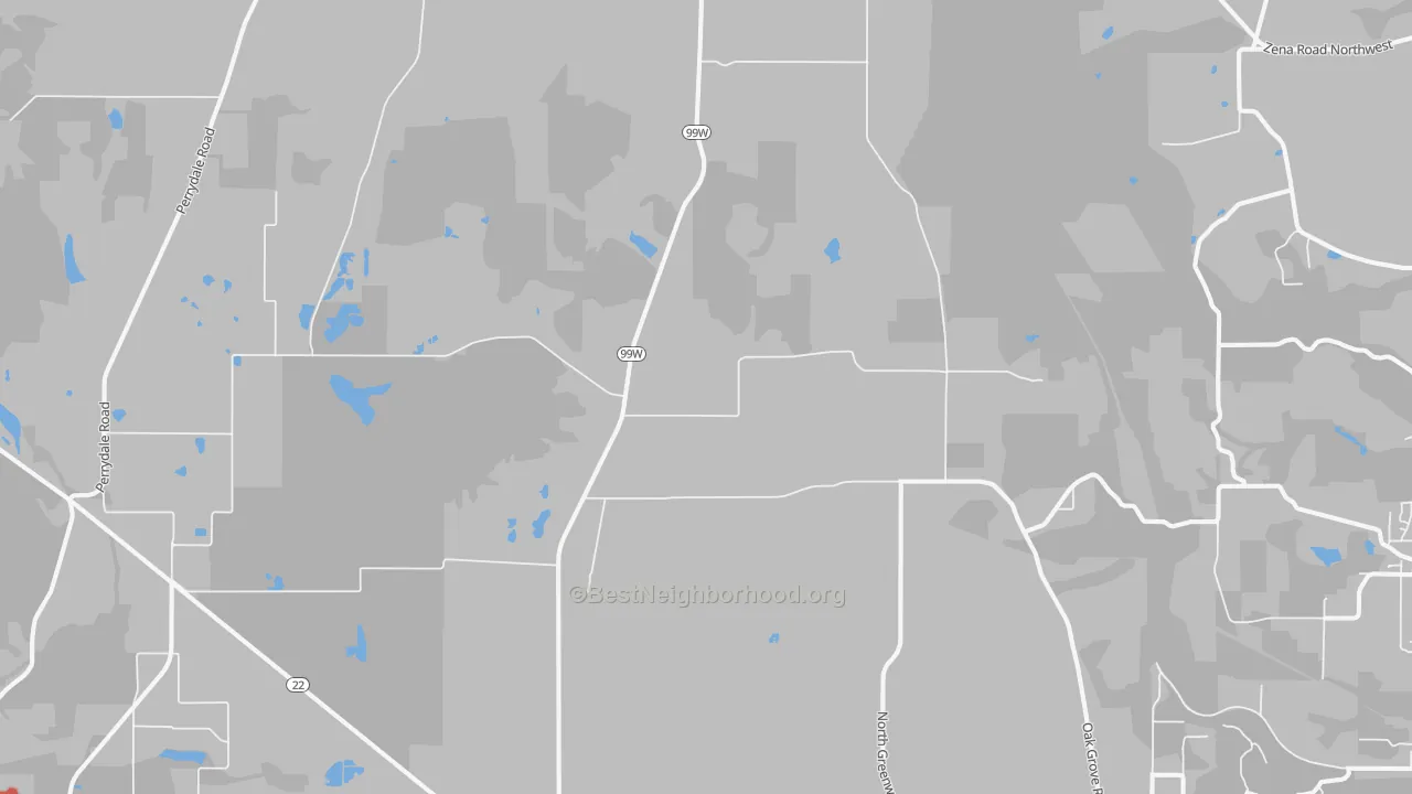 Transit Grade map of 97371, OR