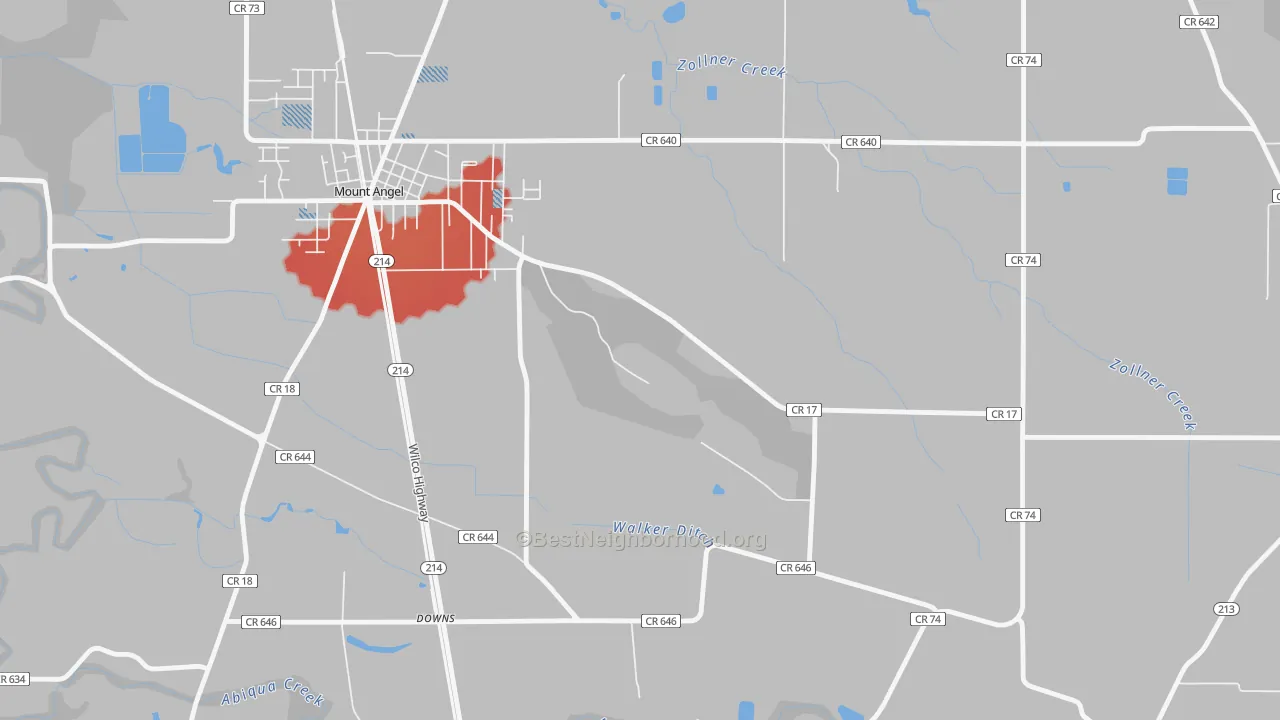 Transit Grade map of 97373, OR
