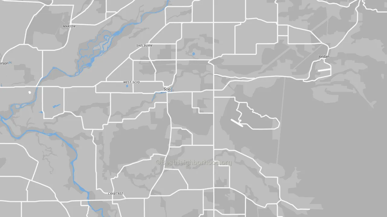Transit Grade map of 97374, OR