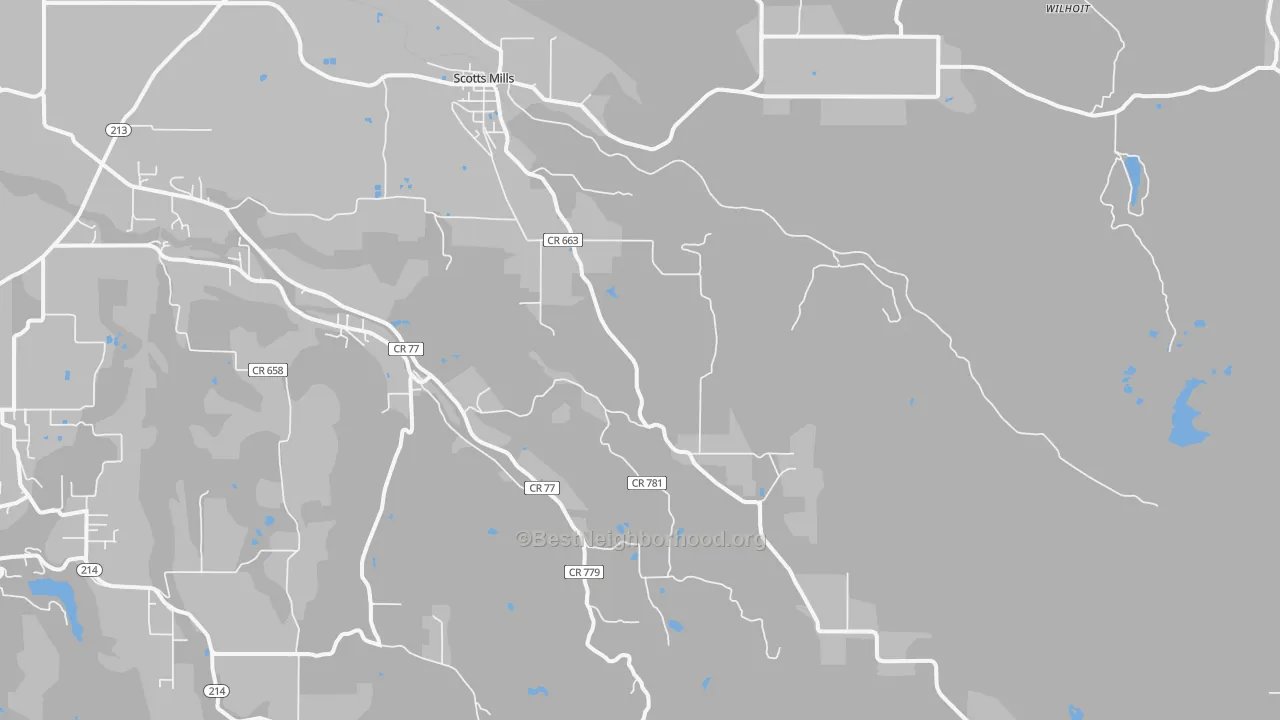 Transit Grade map of 97375, OR