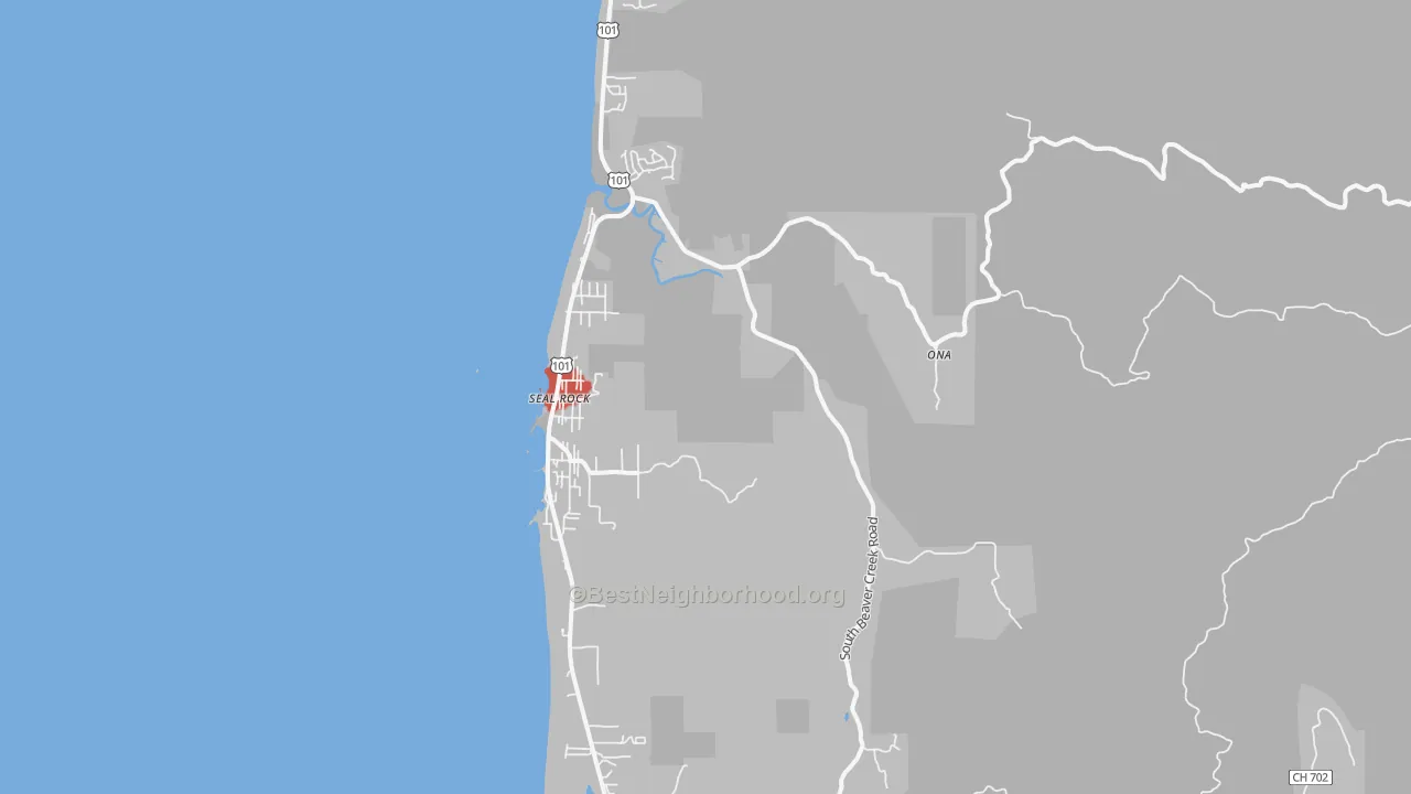 Transit Grade map of 97376, OR