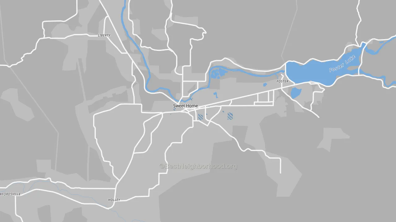 Transit Grade map of 97386, OR