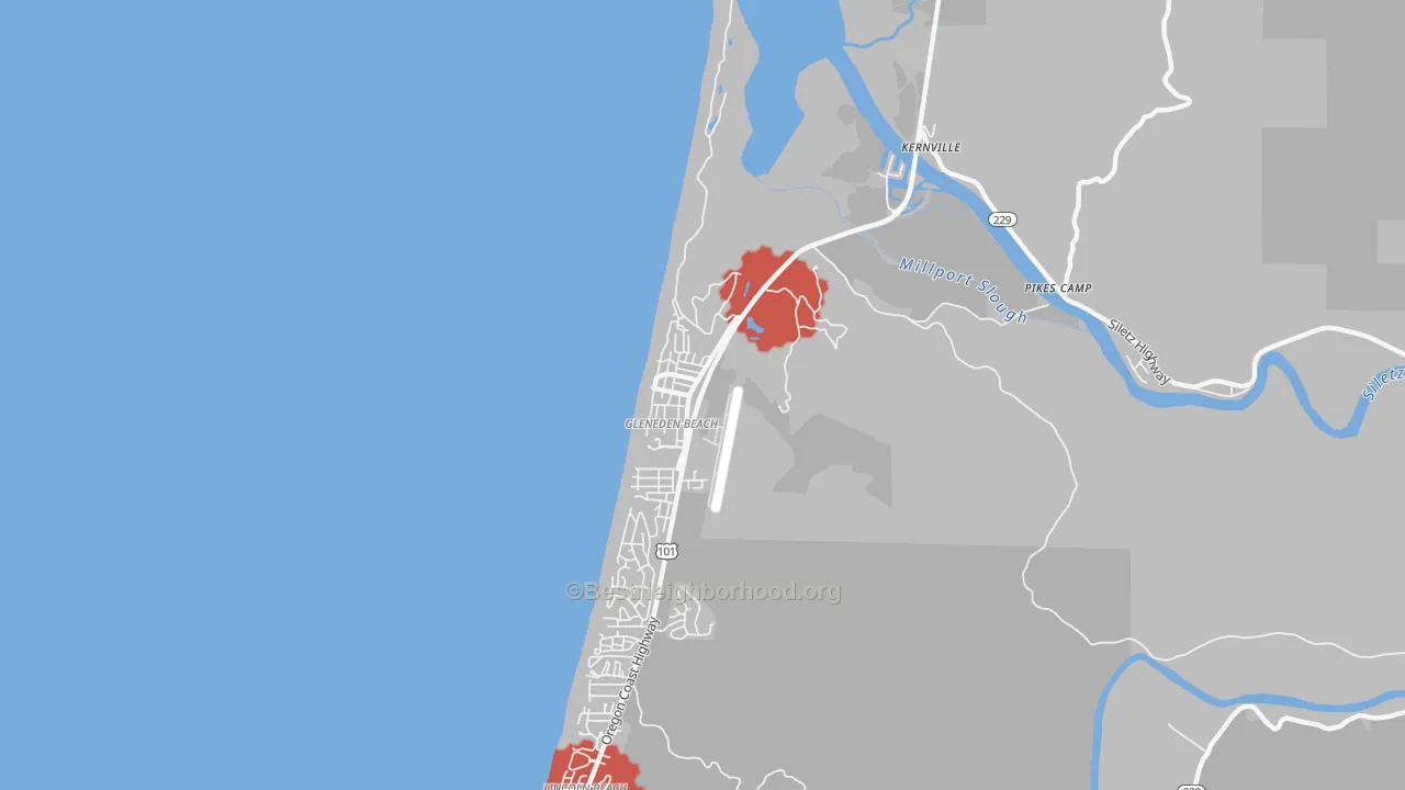 Transit Grade map of 97388, OR