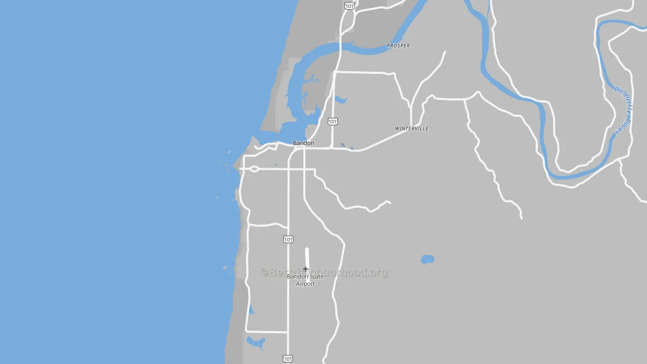 Transit Grade map of 97411, OR