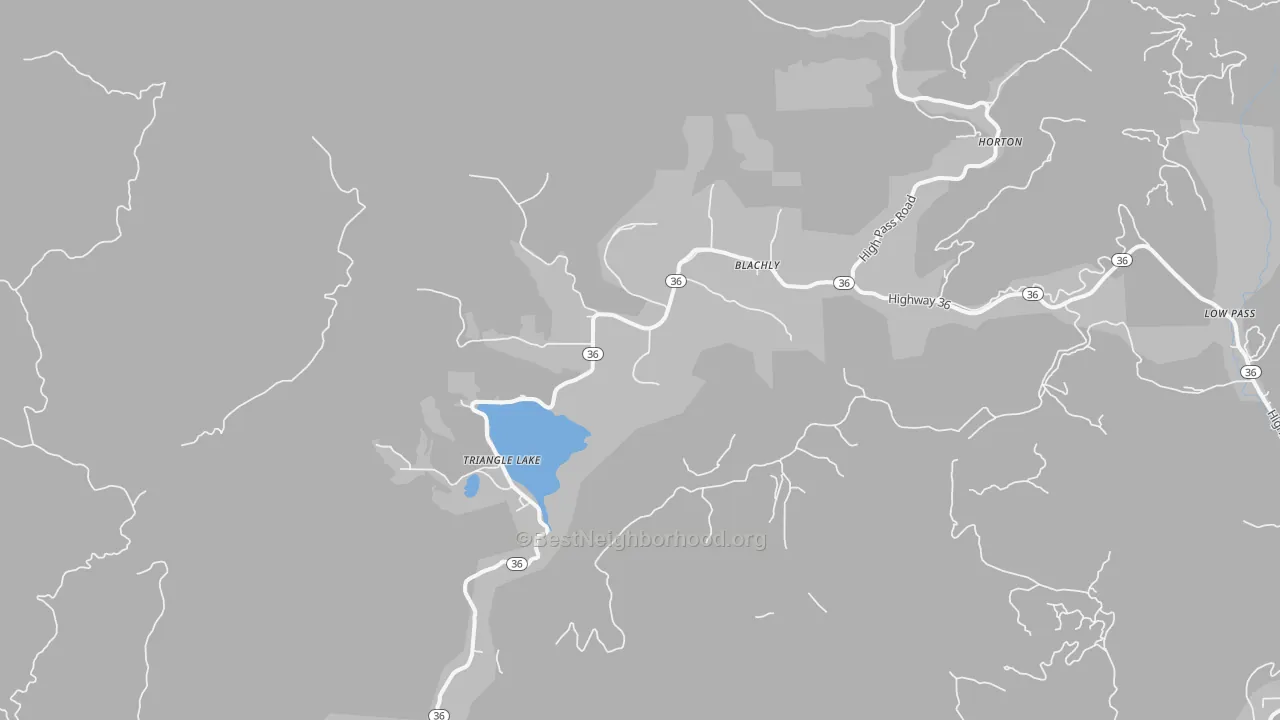 Transit Grade map of 97412, OR