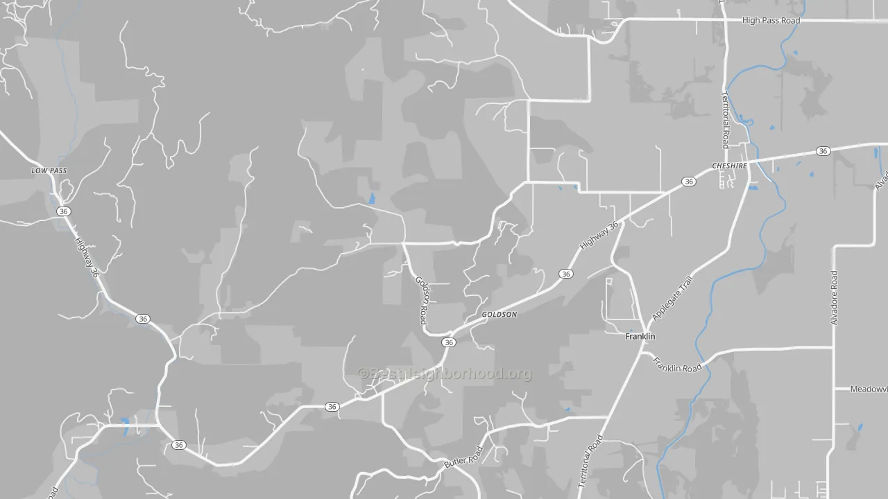 Transit Grade map of 97419, OR