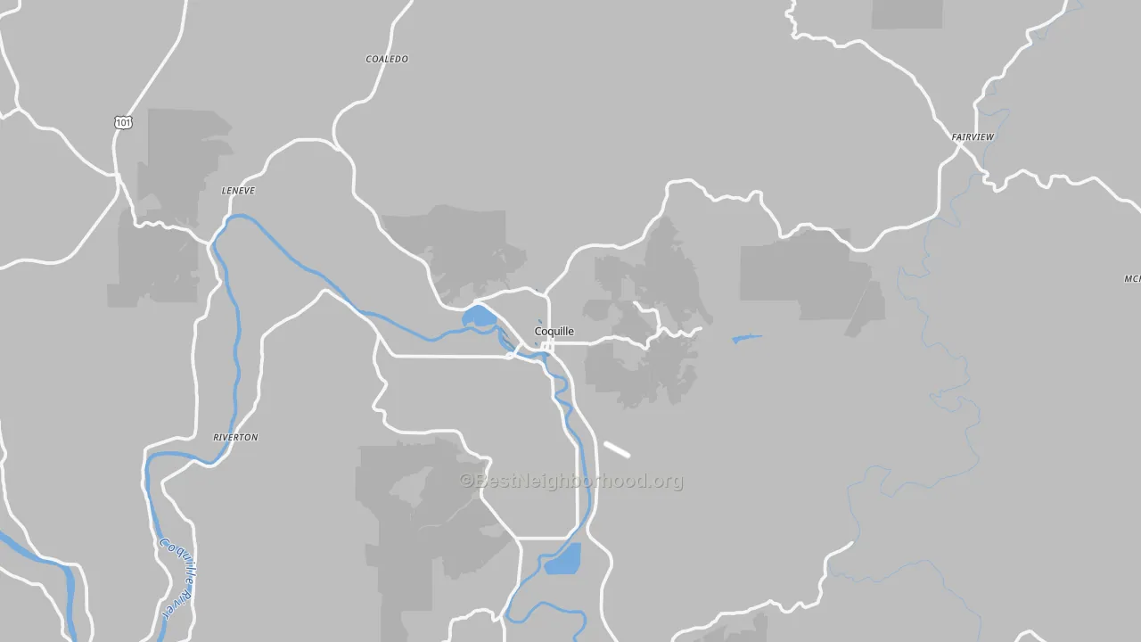 Transit Grade map of 97423, OR