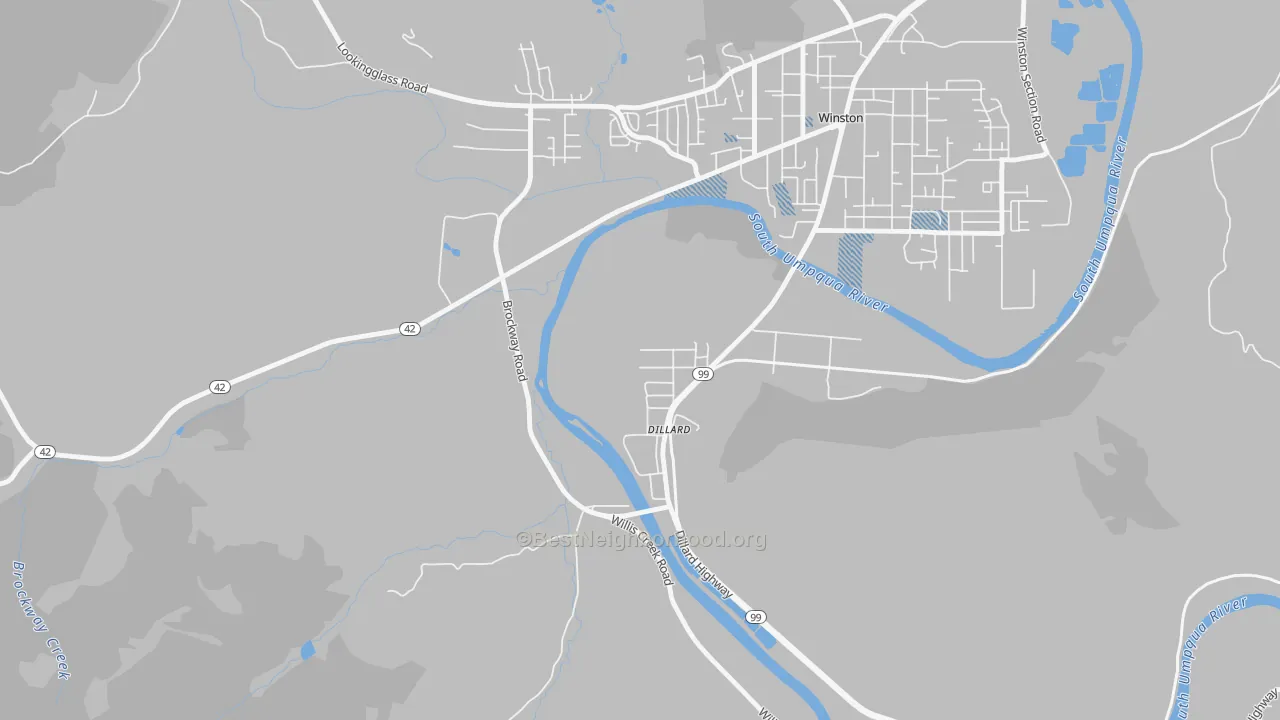 Transit Grade map of 97432, OR
