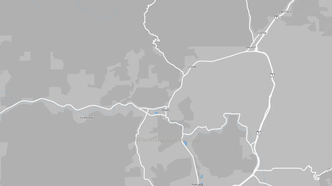Transit Grade map of 97435, OR